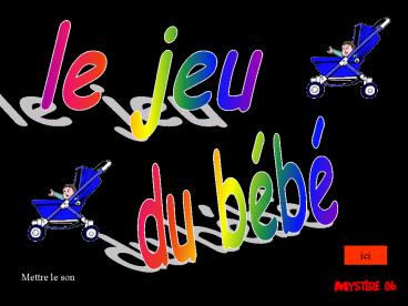 Jeu du bb