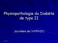 Physiopathologie du Diabte de type II PowerPoint PPT Presentation