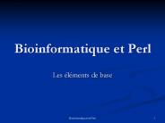 Bioinformatique et Perl
