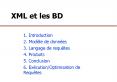 XML et les BD PowerPoint PPT Presentation