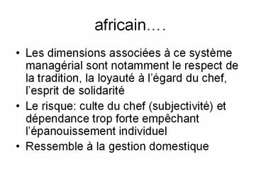 africain