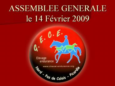ASSEMBLEE GENERALE le 14 F
