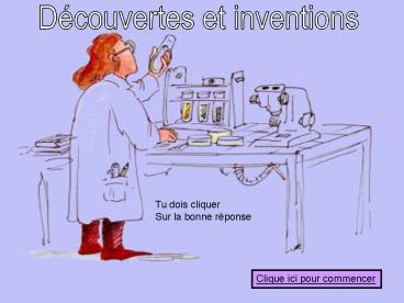 Dcouvertes et inventions