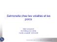Salmonella chez les volailles et les porcs PowerPoint PPT Presentation