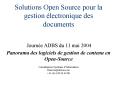 Solutions Open Source pour la gestion lectronique des documents PowerPoint PPT Presentation