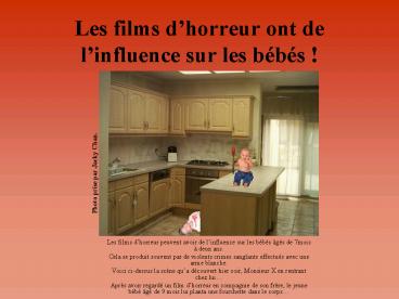 Les films dhorreur ont de linfluence sur les bbs