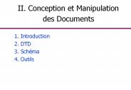 II. Conception et Manipulation des Documents