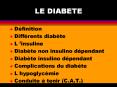 LE DIABETE PowerPoint PPT Presentation
