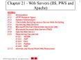 Chapter 21 - Web Servers (IIS, PWS and Apache) PowerPoint PPT Presentation
