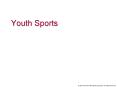 Youth Sports PowerPoint PPT Presentation