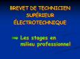 BREVET DE TECHNICIEN SUPRIEUR LECTROTECHNIQUE PowerPoint PPT Presentation