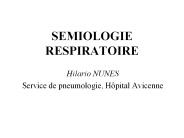 SEMIOLOGIE RESPIRATOIRE