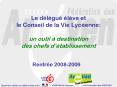 Le dlgu lve et le Conseil de la Vie Lycenne: un outil destination des chefs dtablissement PowerPoint PPT Presentation