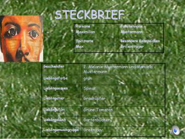 STECKBRIEF