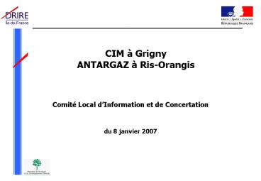 CIM Grigny ANTARGAZ RisOrangis
