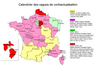 Calendrier des vagues de contractualisation