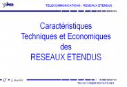 TELECOMMUNICATIONS : RESEAUX ETENDUS
