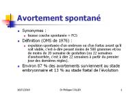 Avortement spontan