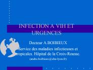 INFECTION A VIH ET URGENCES