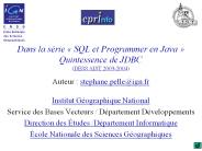Dans la s