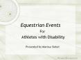 Equestrian Events PowerPoint PPT Presentation