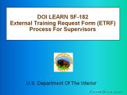 U.S. Department Of The Interior