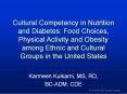 Cultural Competency in Nutrition and Diabetes: Food Choices, Physical Activity and Obesity among Ethnic and Cultural Groups in the United States PowerPoint PPT Presentation