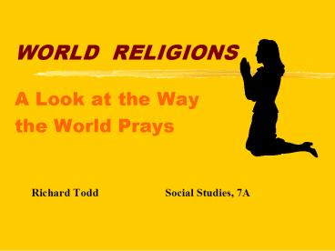 WORLD RELIGIONS
