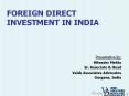 FOREIGN DIRECT INVESTMENT IN INDIA PowerPoint PPT Presentation