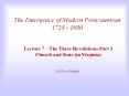 The Emergence of Modern Protestantism 1725 - 1850 PowerPoint PPT Presentation