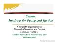 Salam: Institute for Peace and Justice PowerPoint PPT Presentation
