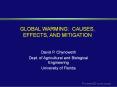 GLOBAL WARMING: CAUSES, EFFECTS, AND MITIGATION PowerPoint PPT Presentation
