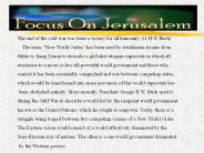 Israel and The World Order