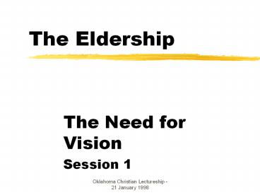The Eldership