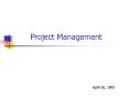 Project Management PowerPoint PPT Presentation