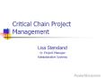 Critical Chain Project Management PowerPoint PPT Presentation
