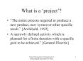 What is a project