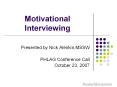 Motivational Interviewing PowerPoint PPT Presentation