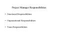 Project Manager Responsibilities PowerPoint PPT Presentation