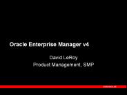 Oracle Enterprise Manager v4