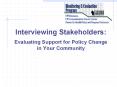 Interviewing Stakeholders: PowerPoint PPT Presentation