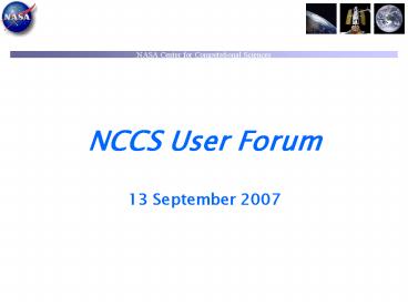 NCCS User Forum