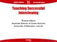 Teaching Successful Interviewing PowerPoint PPT Presentation