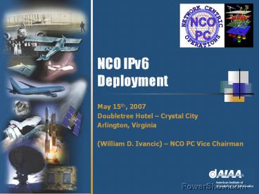 NCO IPv6 Deployment