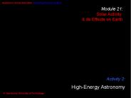 High Energy Astronomy