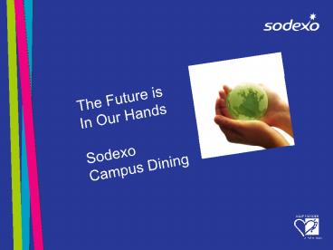 The Future is In Our Hands  Sodexo Campus Dining