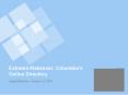 Extreme Makeover: Columbias Online Directory PowerPoint PPT Presentation