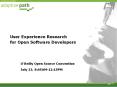 User Experience Research for Open Software Developers PowerPoint PPT Presentation