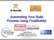 Automating Your Build Process Using FinalBuilder