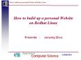 How to build up a personal Website on Redhat Linux PowerPoint PPT Presentation